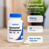 Nutricost L-Glutamine capsules in hand