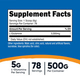 Nutricost L-Glutamine Powder 500g nutritional information