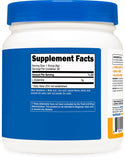 Nutricost L-Glutamine Powder 500g Peach Mango flavour with ingredients