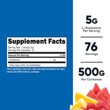 Nutricost L-Glutamine Powder 500g side view