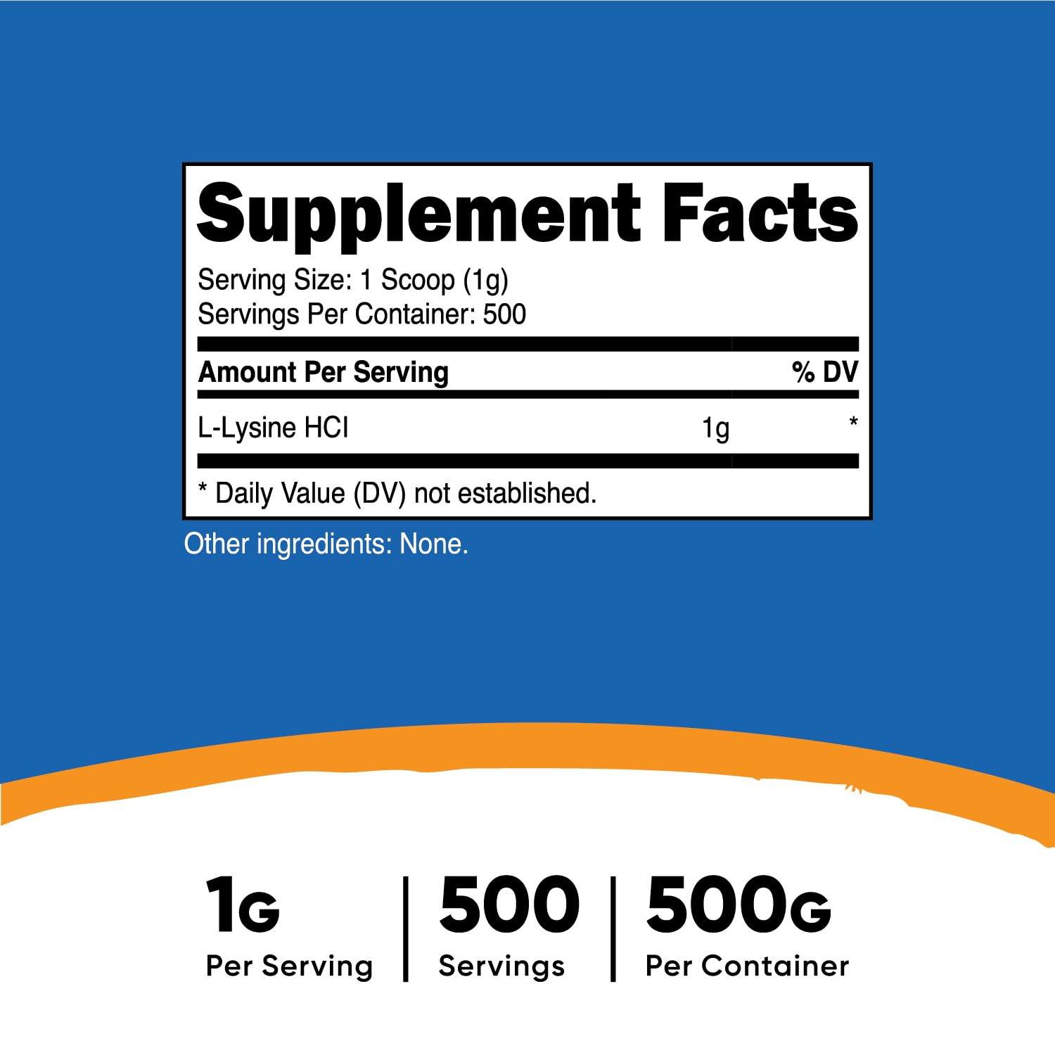 Nutricost L-Lysine Powder scoop included