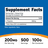 Nutricost L-Theanine Powder 100g scoop included for serving