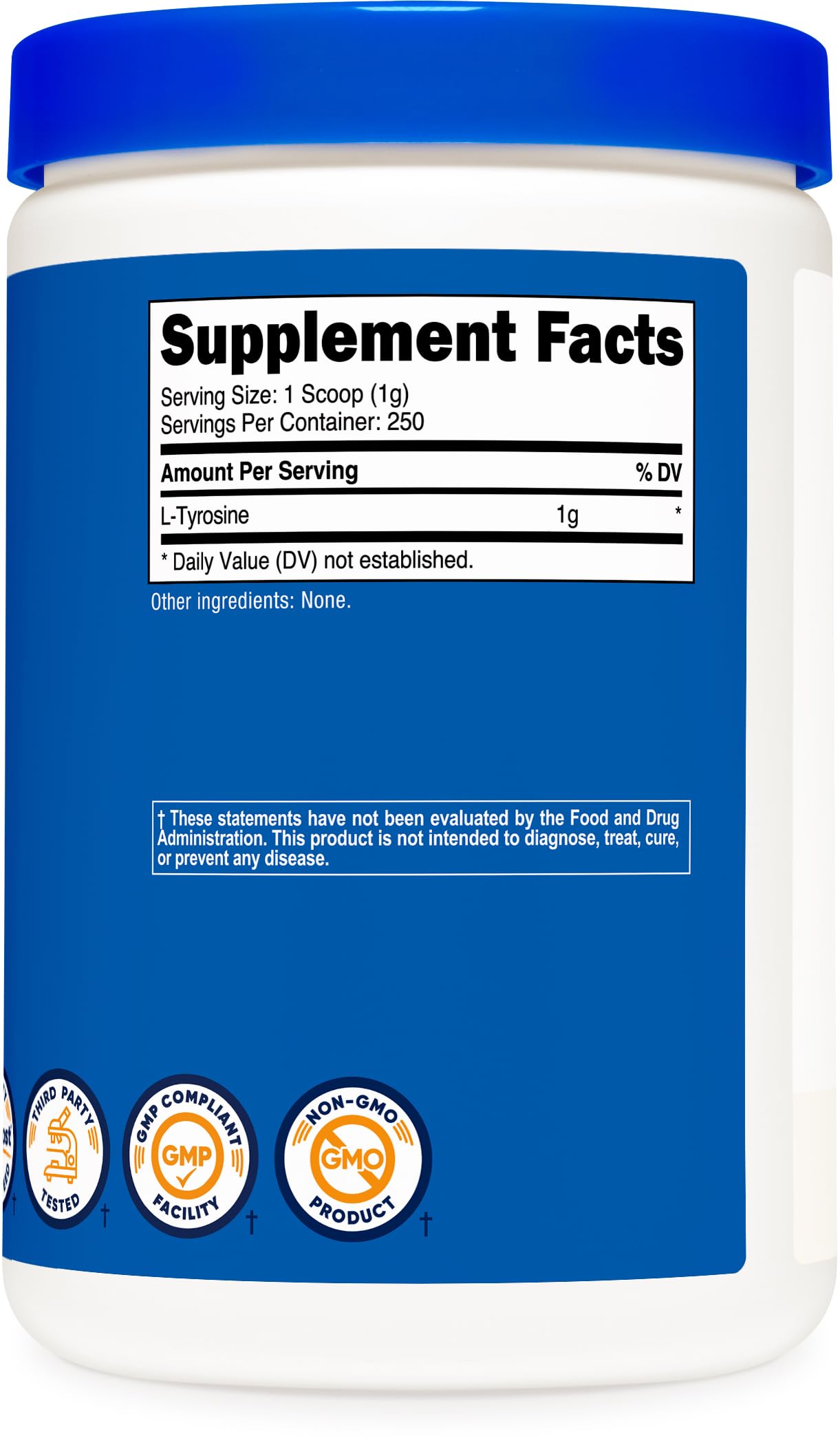Nutricost L-Tyrosine Powder in a kitchen setting