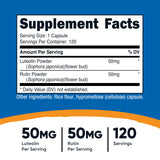 Nutricost Luteolin with Rutin Complex 50mg capsule close-up