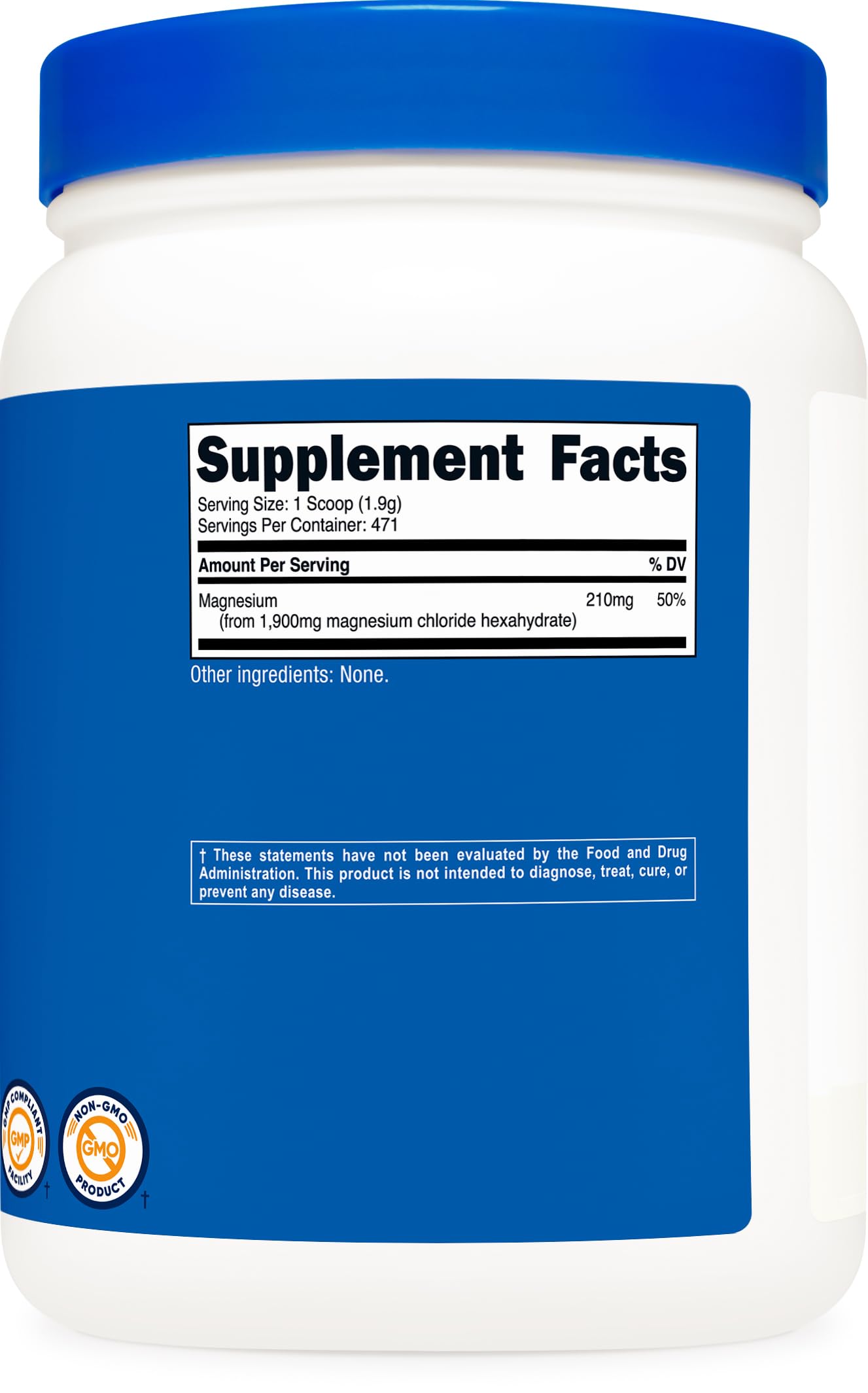 Nutricost Magnesium Chloride 2LB with scoop