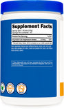 Nutricost Magnesium Citrate Powder 500g side view showing product details