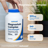 Nutricost Magnesium Complex bottle side view