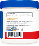 Nutricost Magnesium Glycinate Powder 250G ingredients list on back