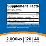Nutricost Magnesium L-Threonate bottle with 40 servings