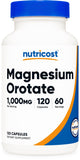Nutricost Magnesium Orotate 1,000mg bottle front view