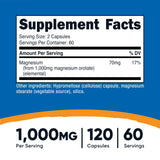 Nutricost Magnesium Orotate 1,000mg capsules close-up