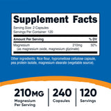 Nutricost Magnesium+ side view showing capsule details