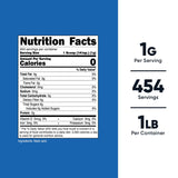 Nutricost Malic Acid Powder 1LB back view showing ingredients