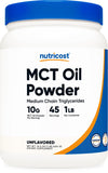Nutricost MCT Oil Powder 1LB front view