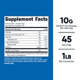 Nutricost MCT Oil Powder 95% C8 scoop included