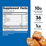 Nutricost MCT Oil Powder Salted Caramel nutritional information