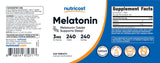 Nutricost Melatonin 3mg 240 Tablets with measuring cup