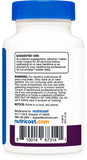 Nutricost Melatonin 5mg tablets with dosage information