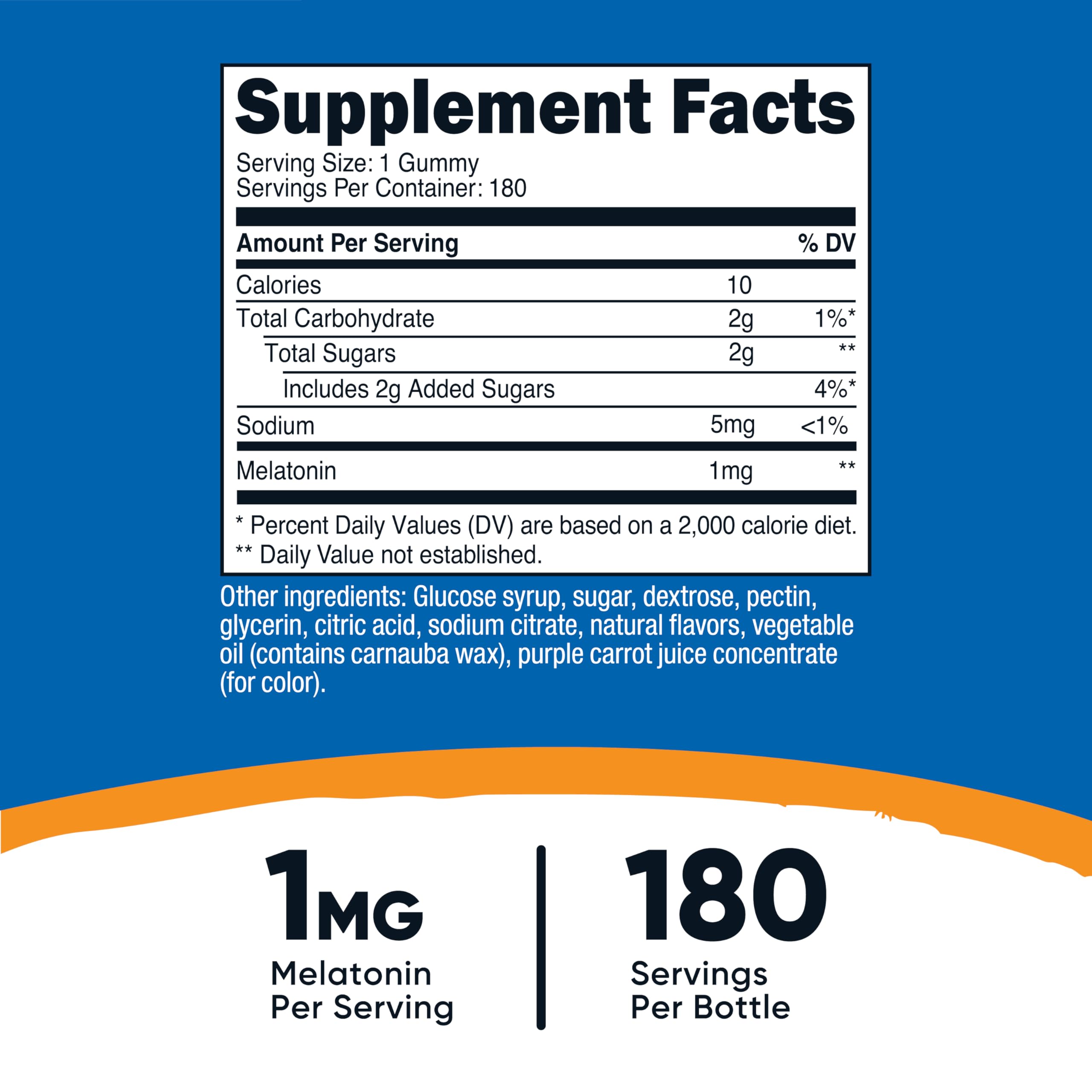 Nutricost Melatonin Gummies strawberry flavour close-up