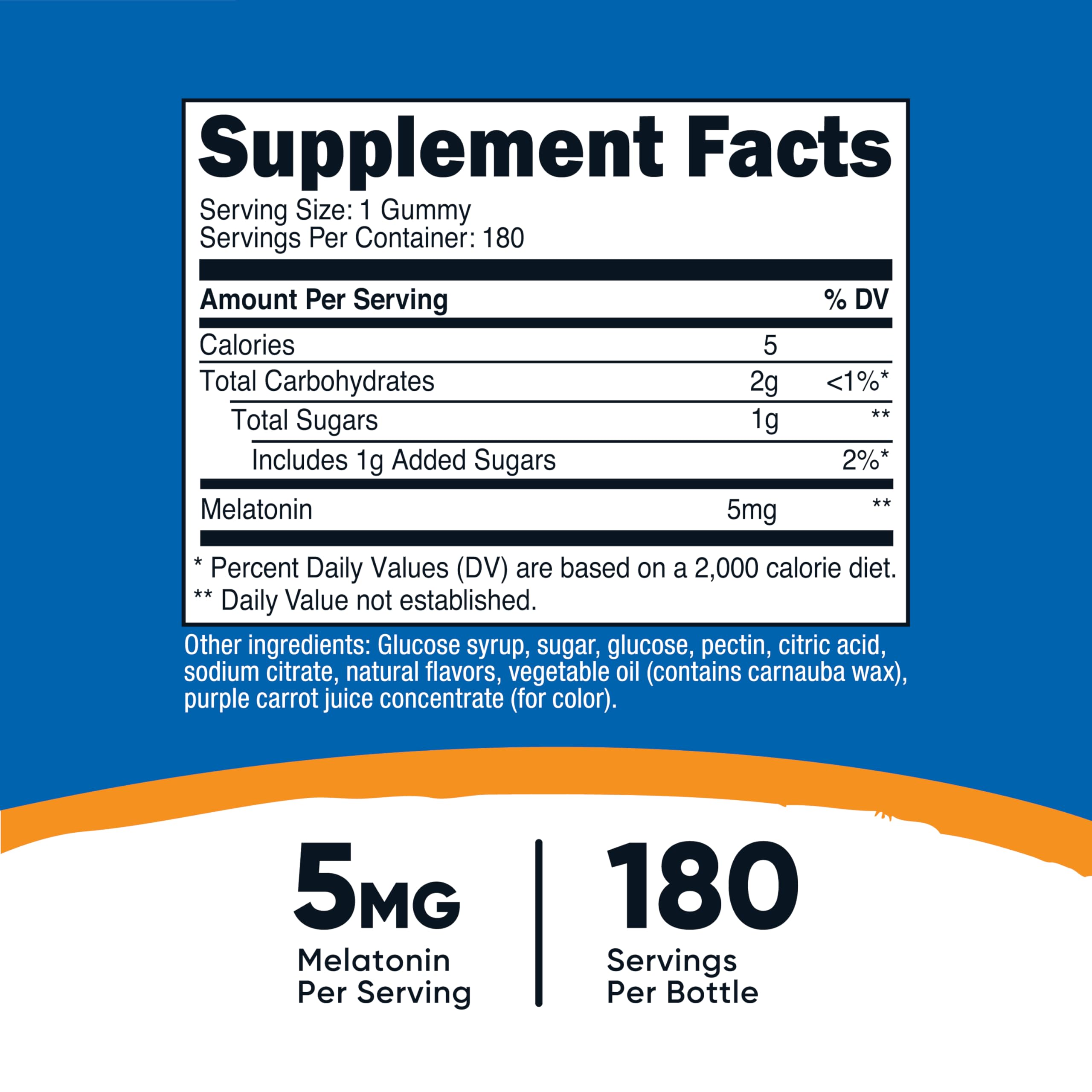 Nutricost Melatonin Gummies strawberry flavour close-up