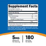 Nutricost Melatonin Gummies strawberry flavour close-up