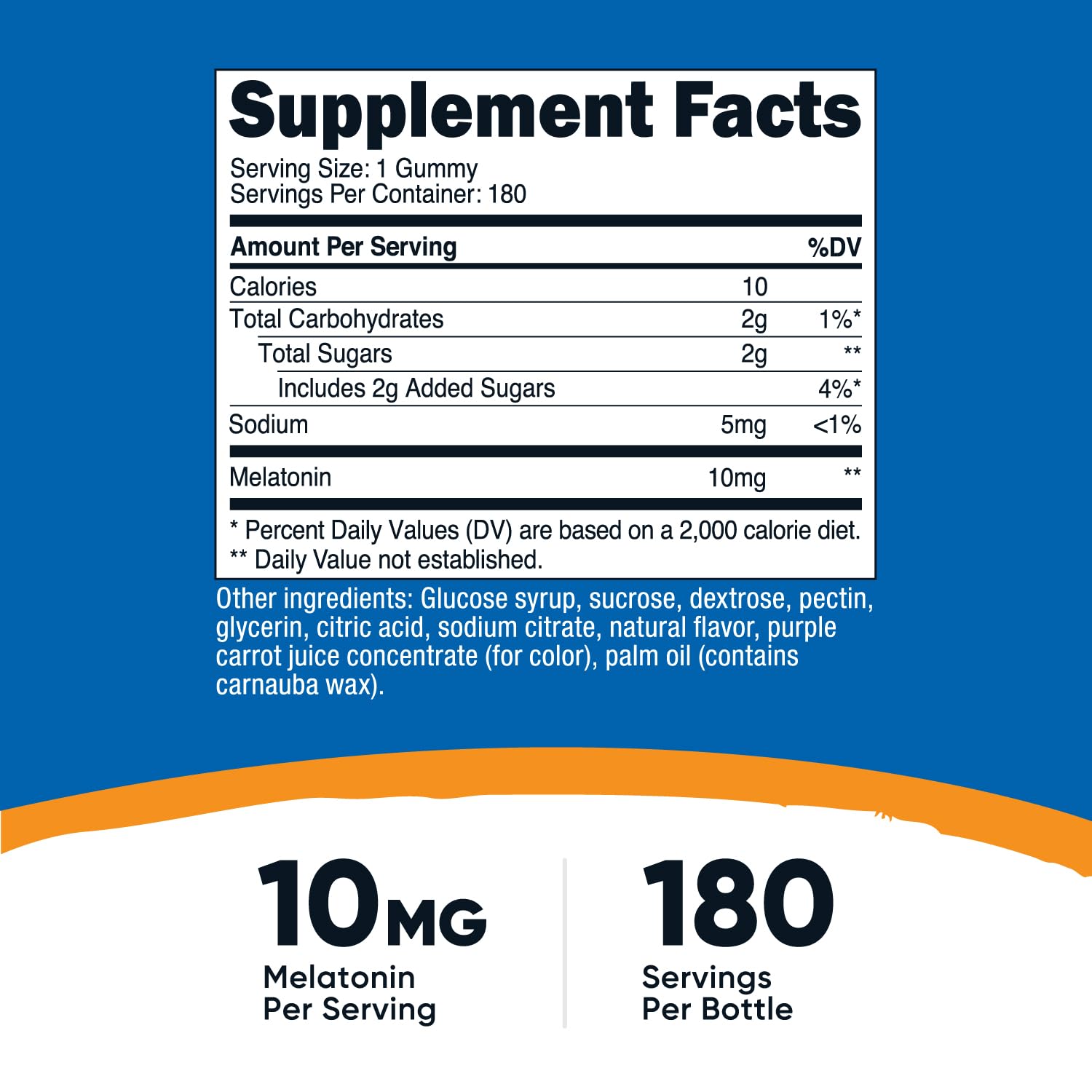 Nutricost Melatonin Gummies strawberry flavour close-up
