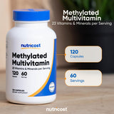 Nutricost Methylated Multivitamin capsule in hand