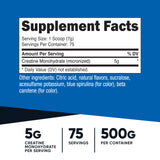 Nutricost Micronized Creatine Monohydrate 500g Coastal Explosion side view