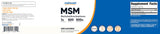 Nutricost MSM Powder 500g close-up of powder texture