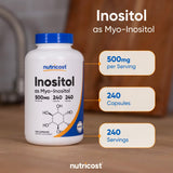 Nutricost Myo-Inositol Capsules bottle back view