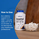 Nutricost Myo-Inositol Capsules in a hand
