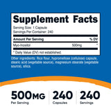 Nutricost Myo-Inositol Capsules side view showing label