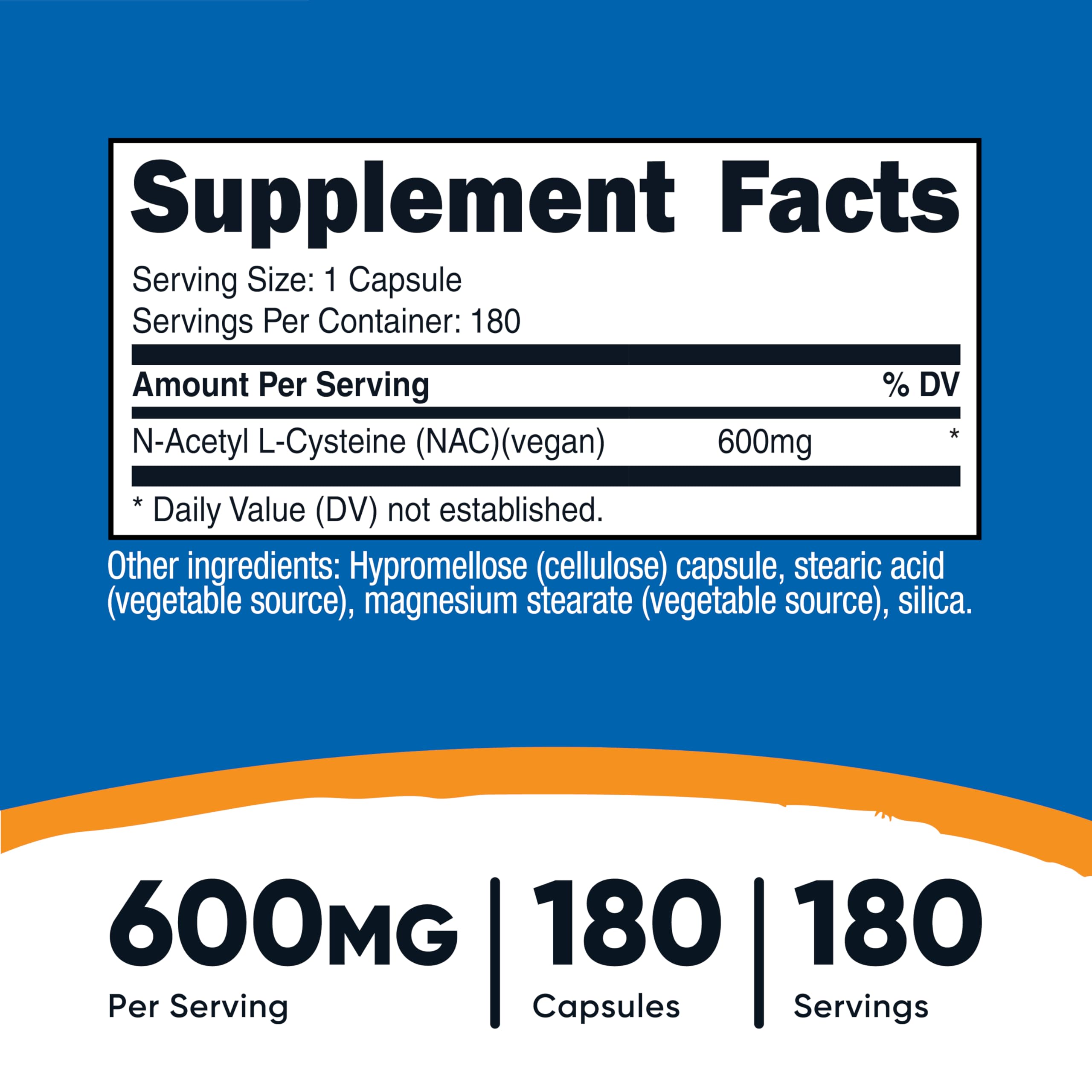 Nutricost N-Acetyl L-Cysteine bottle with label