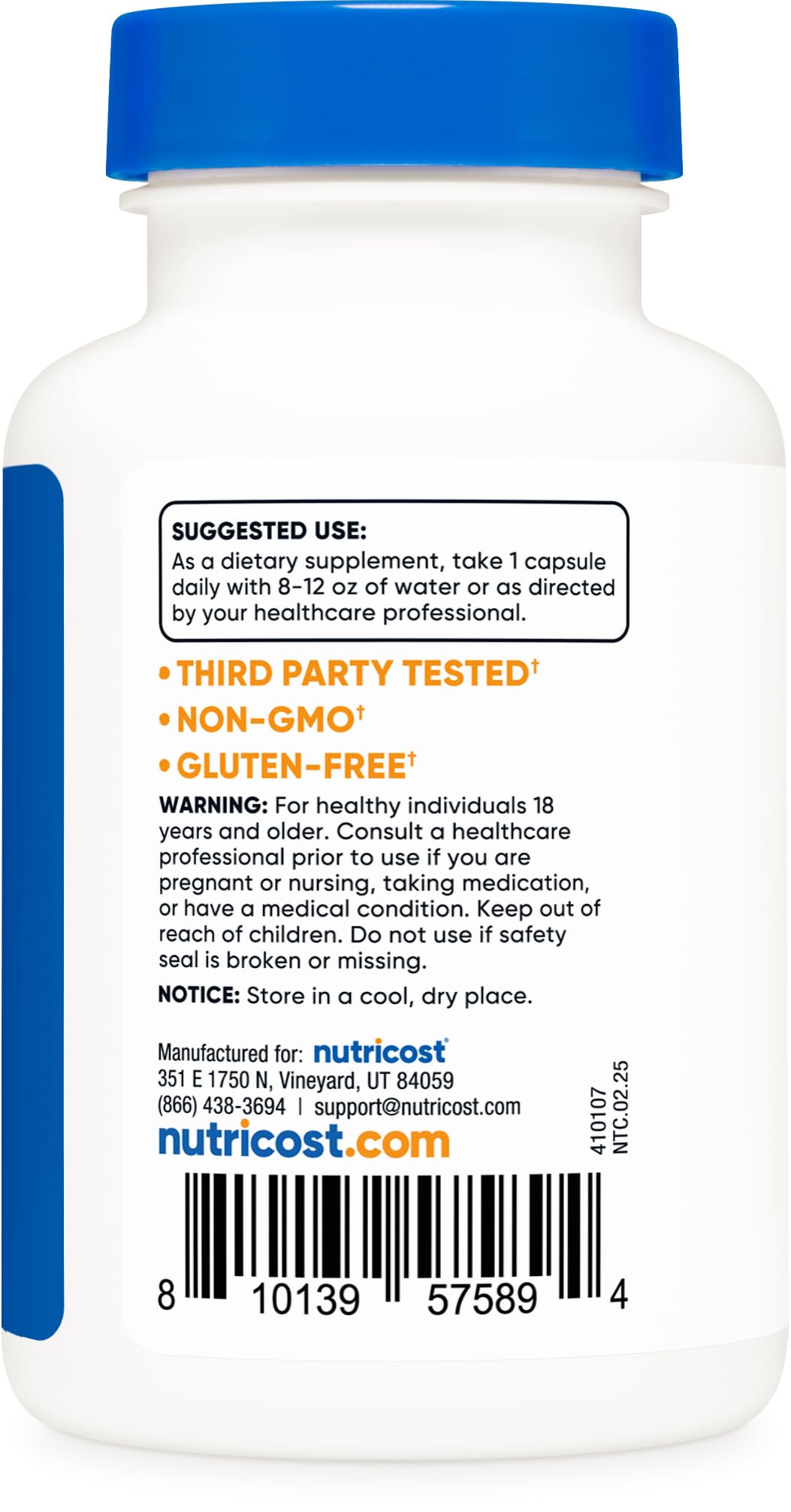 Nutricost NADH bottle with capsules