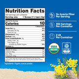Nutricost Organic Acacia Fiber Powder 907g packaging