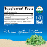 Nutricost Organic Alfalfa Powder 1 LB container side view