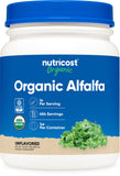 Nutricost Organic Alfalfa Powder 1 LB front view