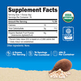 Nutricost Organic Baobab Fruit Powder 1 Pound back view