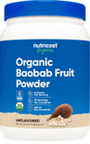Nutricost Organic Baobab Fruit Powder 1 Pound front view