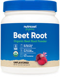 Nutricost Organic Beet Root Powder 454g front view