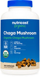 Nutricost Organic Chaga Mushroom Capsules bottle front view