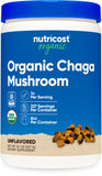 Nutricost Organic Chaga Mushroom Powder 227g front view