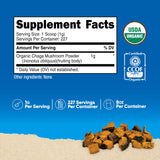 Nutricost Organic Chaga Mushroom Powder 227g side view