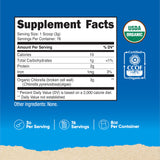 Nutricost Organic Chlorella Powder 8oz back view