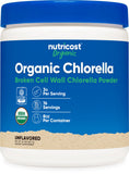 Nutricost Organic Chlorella Powder 8oz front view