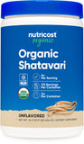 Nutricost Organic Shatavari Powder 1 LB front view