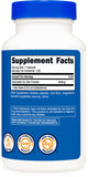 Nutricost Ox Bile 500mg Capsules bottle with measuring spoon