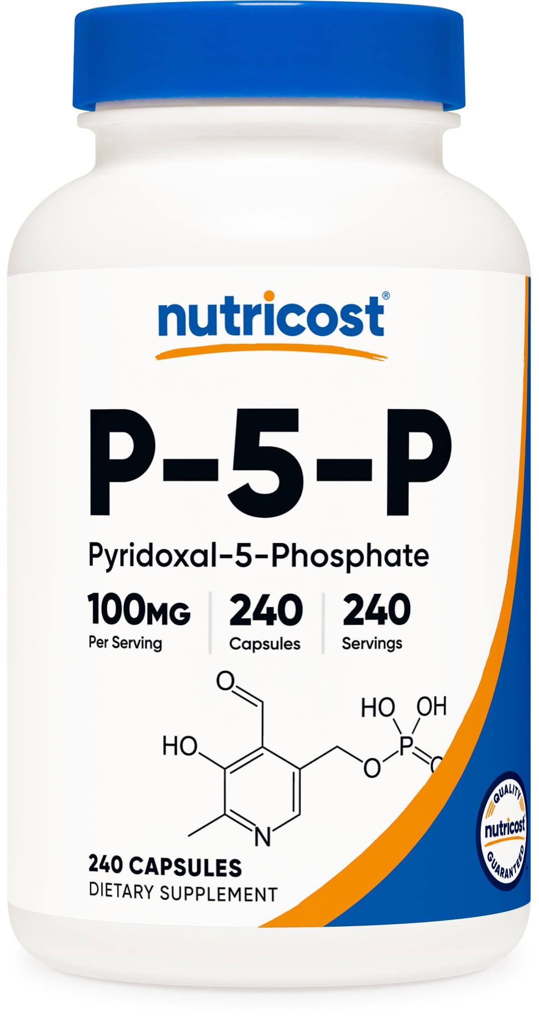 Nutricost P5P Vitamin B6 Supplement 100mg front view