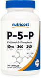 Nutricost P5P Vitamin B6 Supplement 50mg bottle front view
