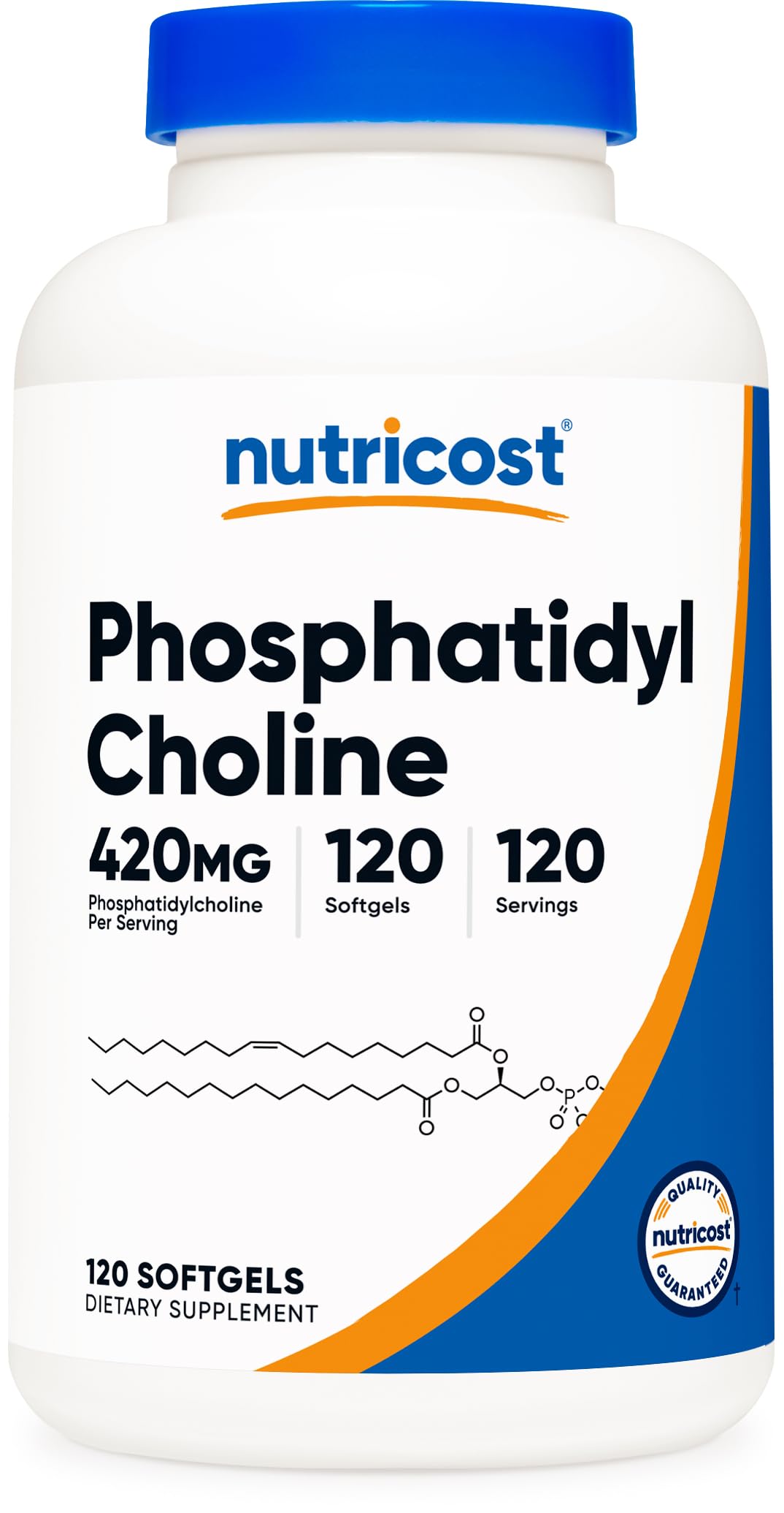 Nutricost Phosphatidylcholine Softgels 420mg front view